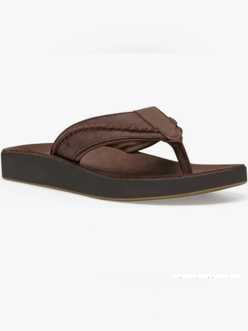 Sanuk Cosmic Yoga Mat LX Leather Flip Flops Brown Men’s Size 10 NWT flip flops